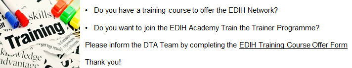 EDIH Training Course Offer Form